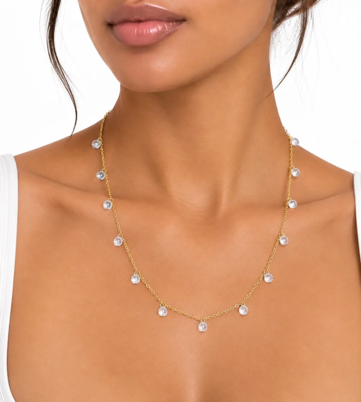 Crystal Drop Necklace