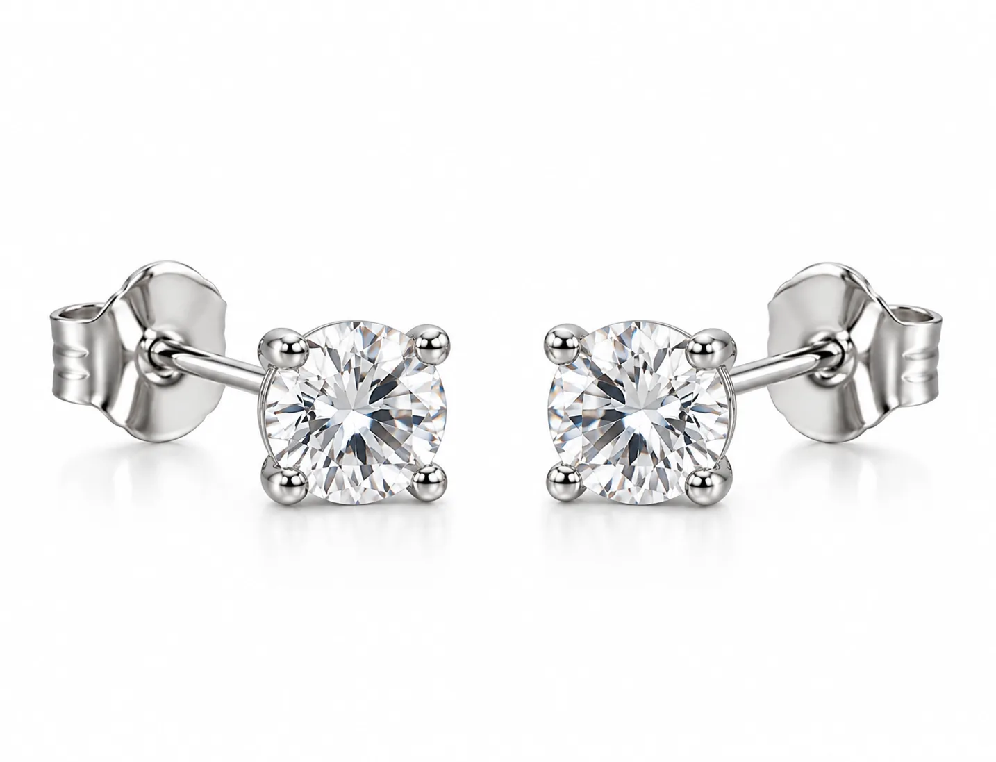 Luce Solitaire Stud Earrings