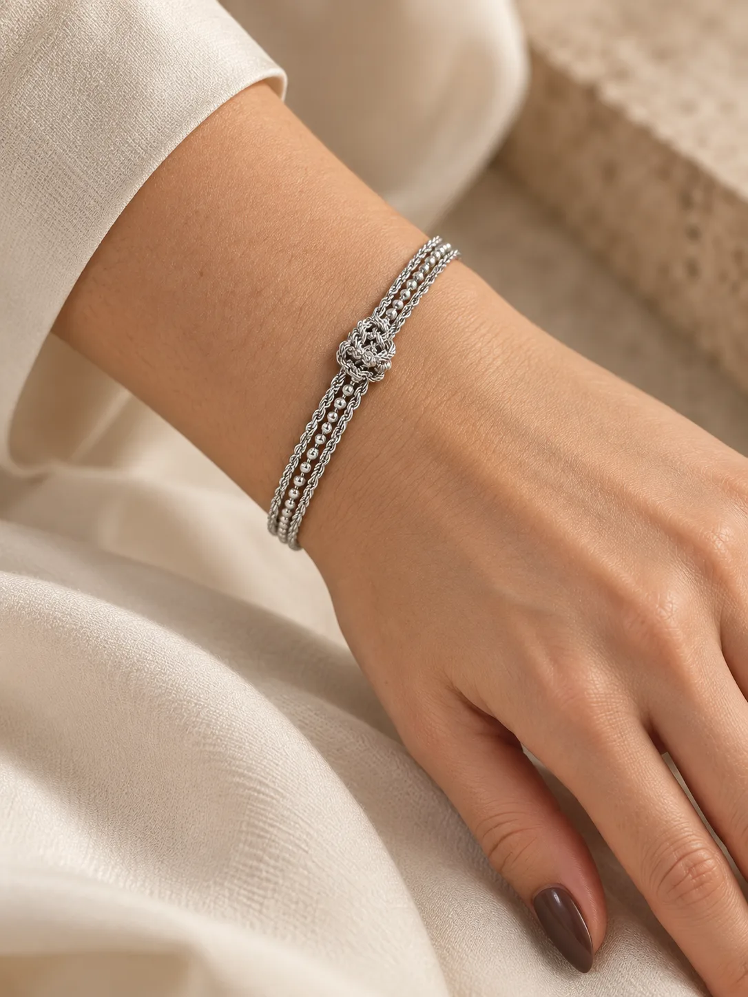 Trio Strand Knot Bracelet