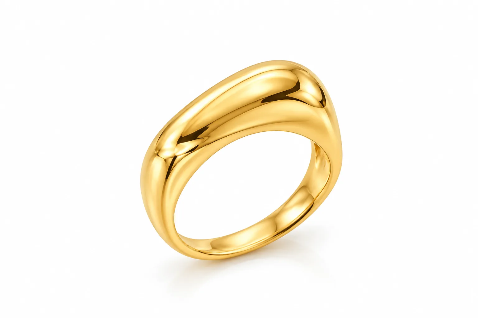 Golden Wave Ring
