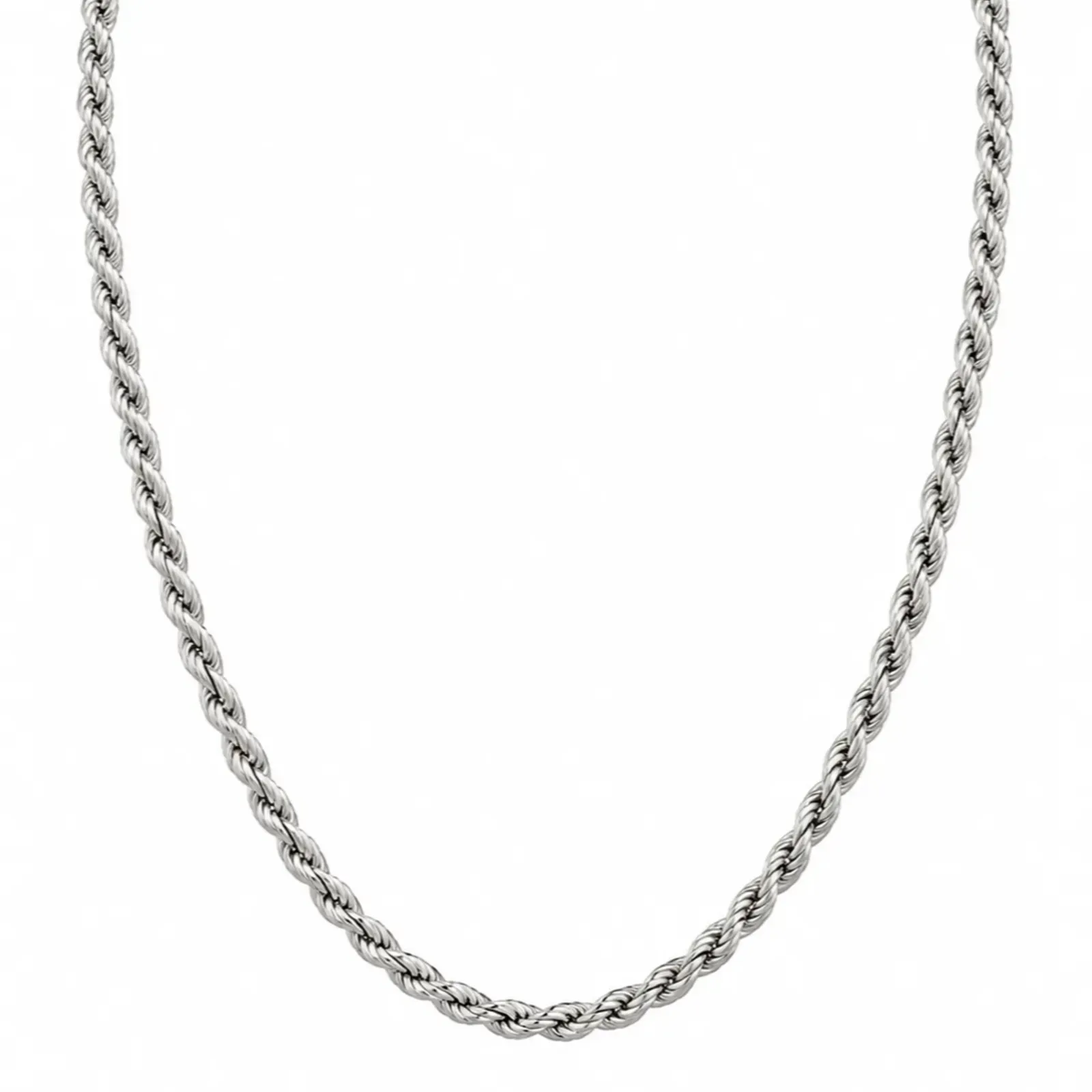 Thin Silver Rope Chain