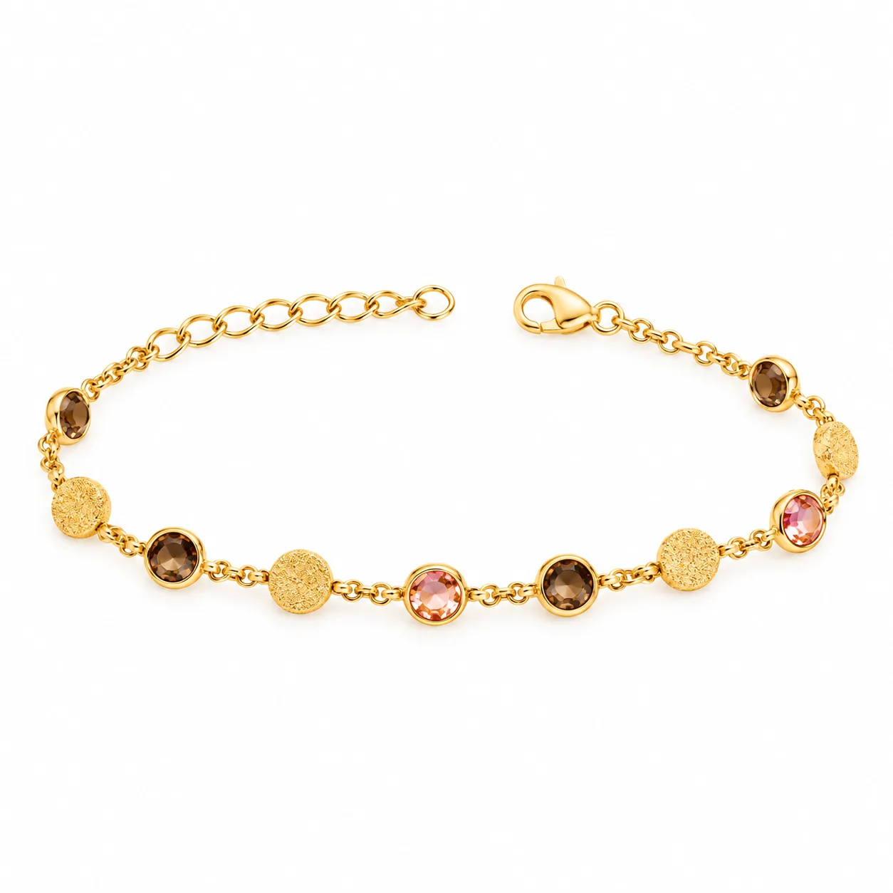 Dark and light gem bracelet