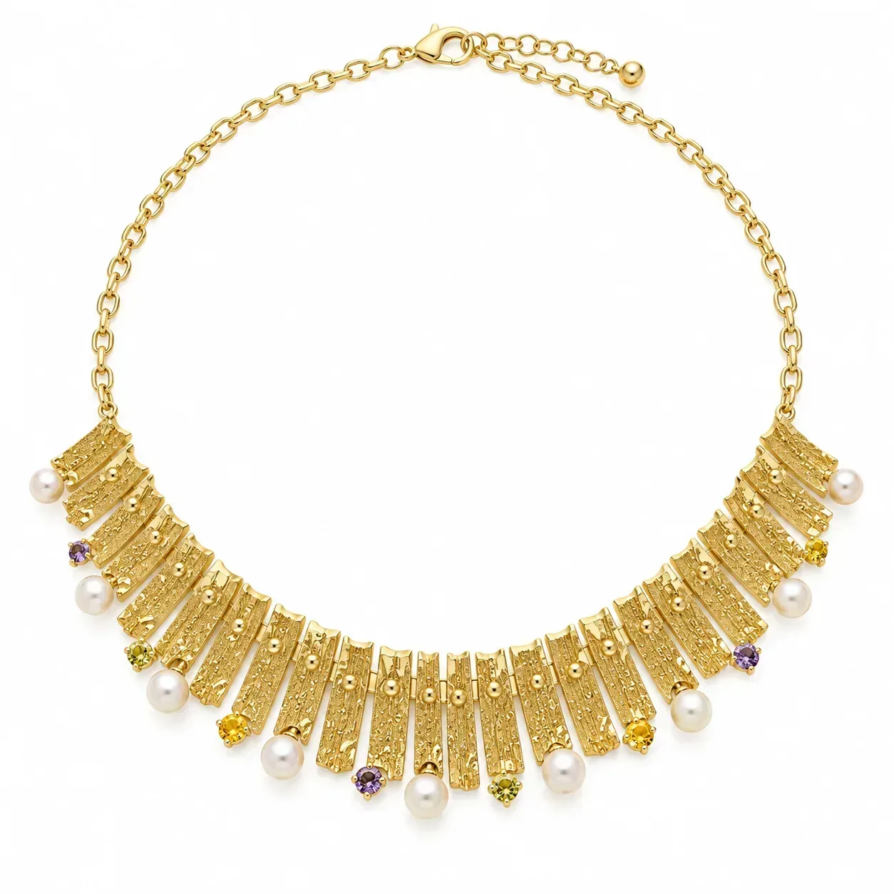 Bamboo Elegance Statement Necklace