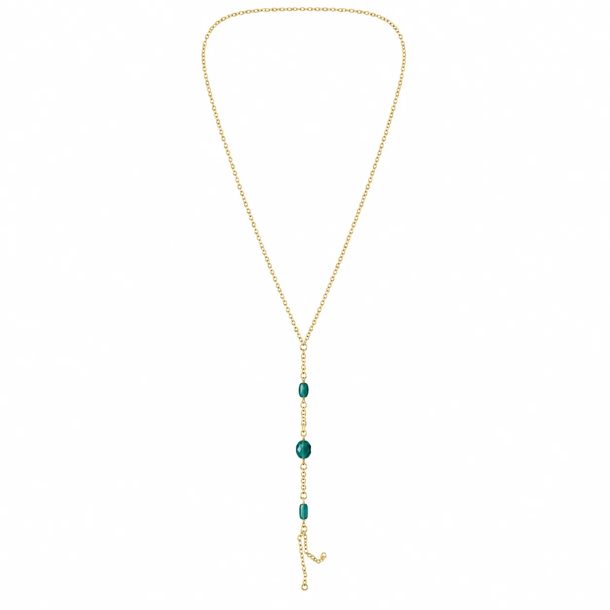 Verde Elegance Lariat Necklace